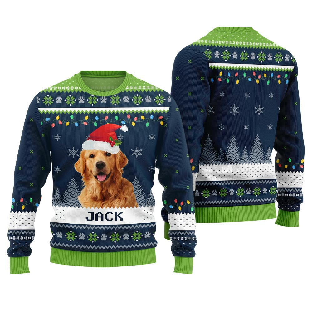 Custom Dog And Name Christmas Sweater Christmas Ideas For Girlfriend