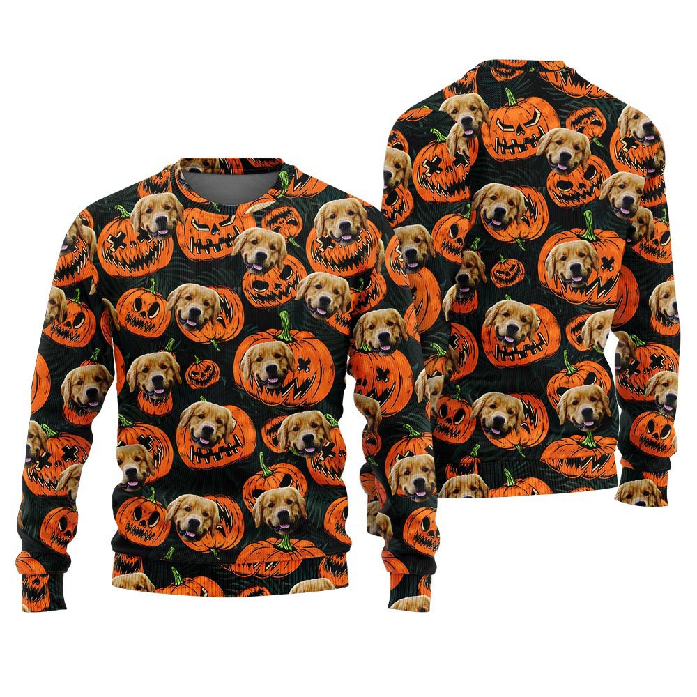 Custom Dog Face Halloween Sweater Funny For Men And Women Unique Christmas Gifts For Adults