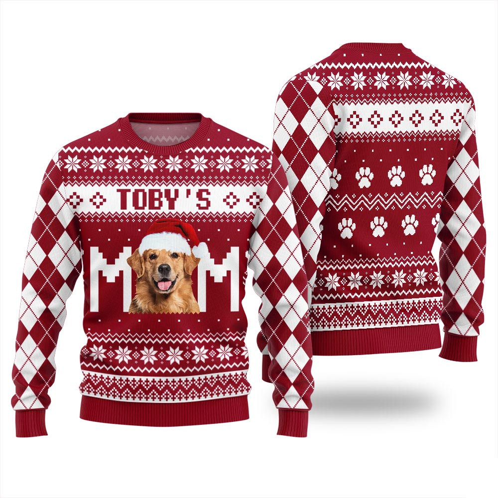 Custom Dog Face Ugly Christmas Sweater Unisex Ugly Christmas Gifts