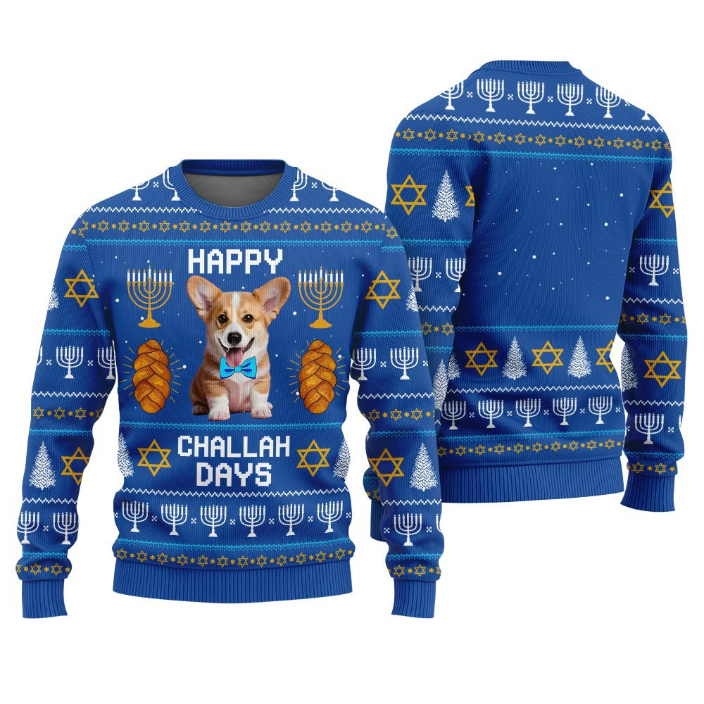 Custom Dog Funny Hanukkah Sweater Royal Best Ugly Sweaters For Christmas