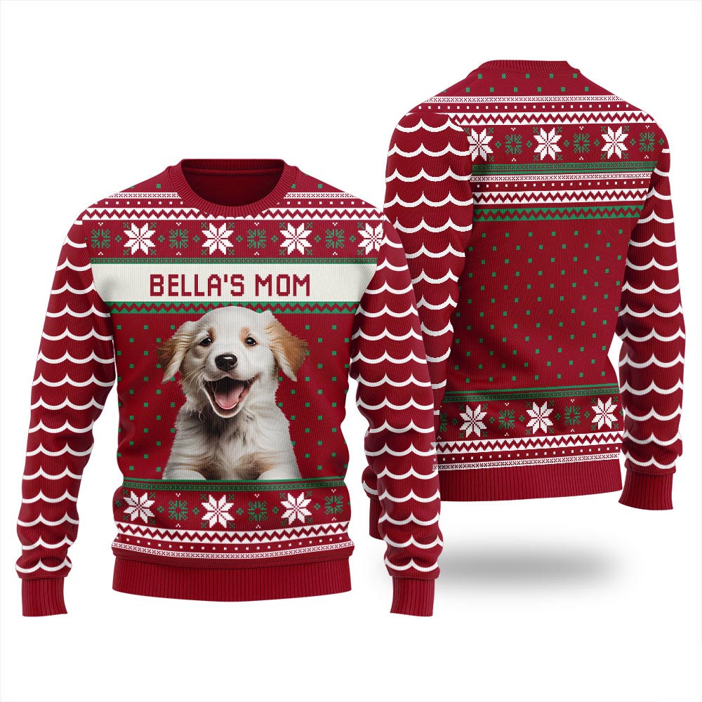 Custom Dog Name Ugly Christmas Sweater Ugly Xmas Sweaters For Couples
