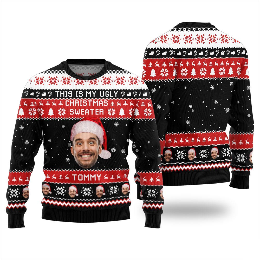Custom Face This Is My Ugly Christmas Sweater Ugly Christmas Gifts