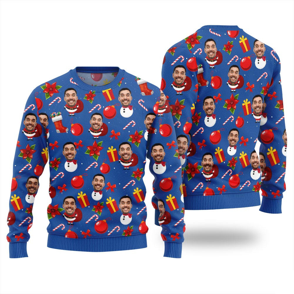 Custom Face Ugly Christmas Sweater Women Best Ugly Christmas Sweaters