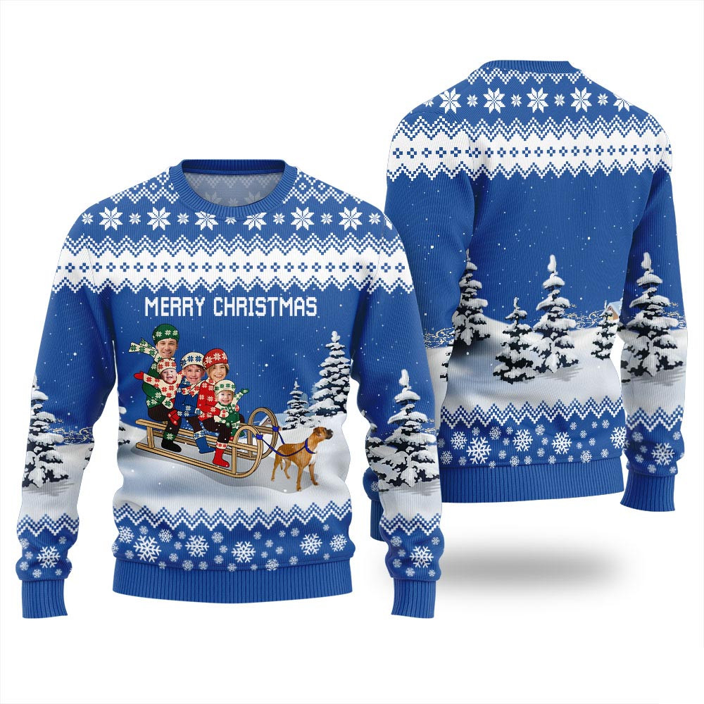 Custom Family Face Christmas Sweater Women Best Christmas Sweaters