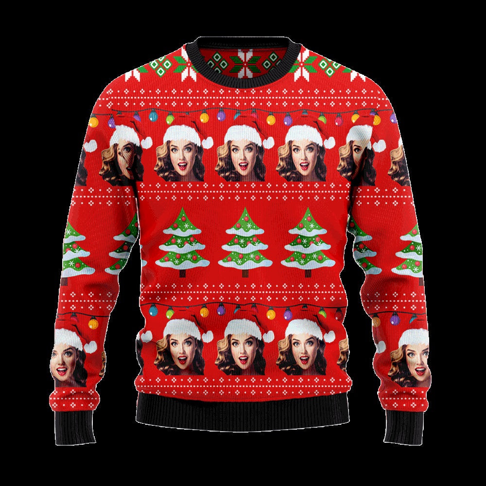 Custom Family Members Friends Face Personalized Christmas Sweater Gift For Christmas