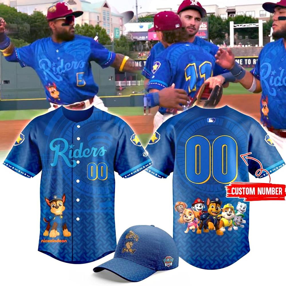 Custom Frisco RoughRiders Paw Patrol Night Limited Edition Baseball Jersey Fans Gifts