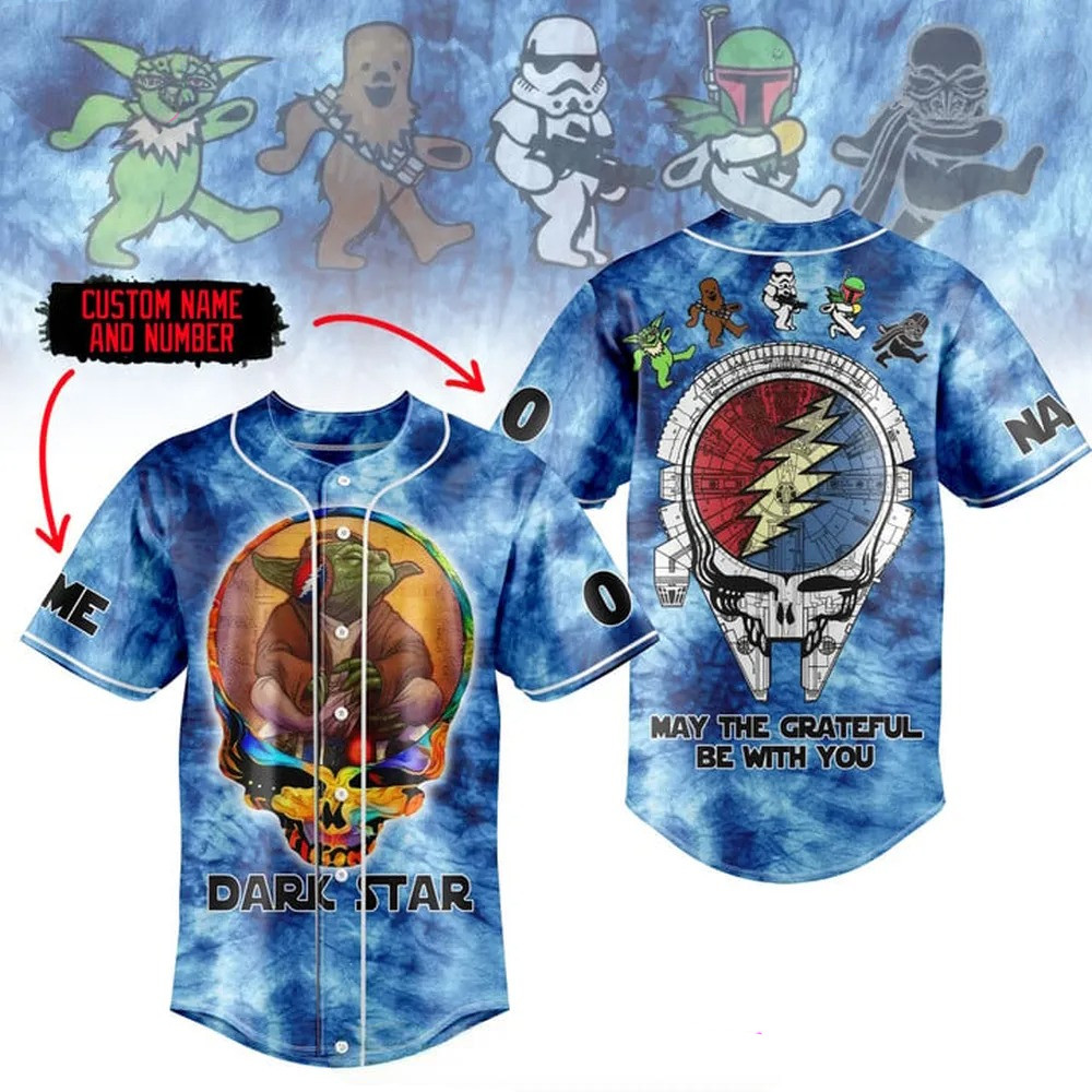 Custom Grateful Dead Dark Star Limited Edition Baseball Jersey Gifts For Him