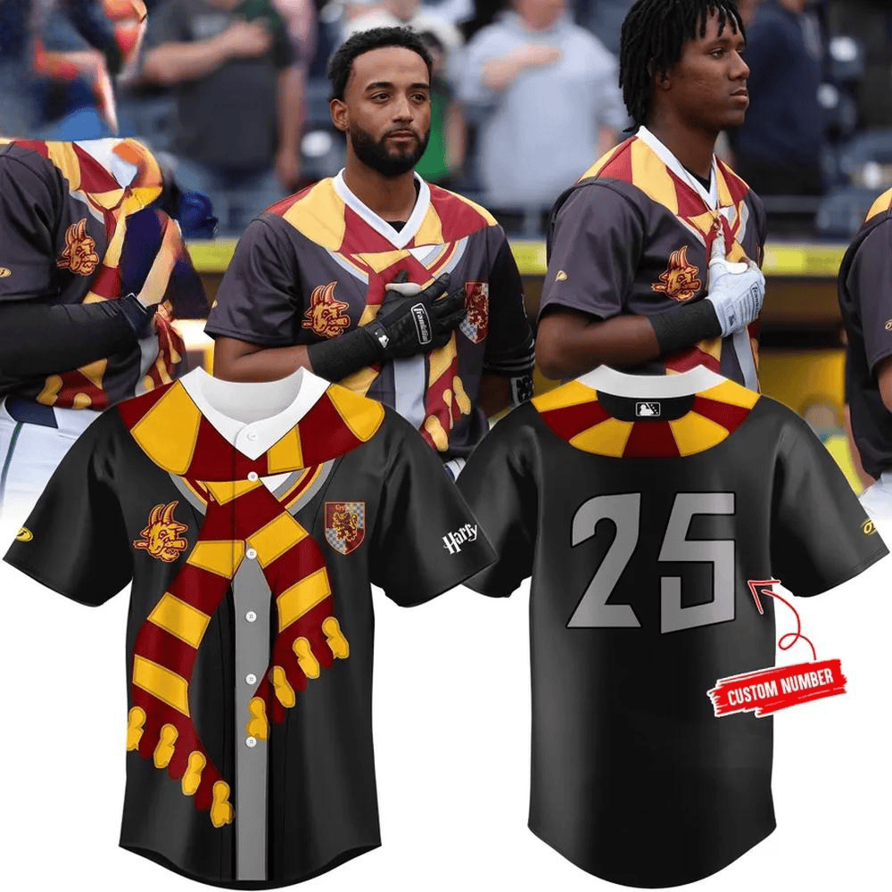 Custom Hartford Yard Goats 2025 Harry Potter Baseball Jersey Gifts For Baseball Lovers
