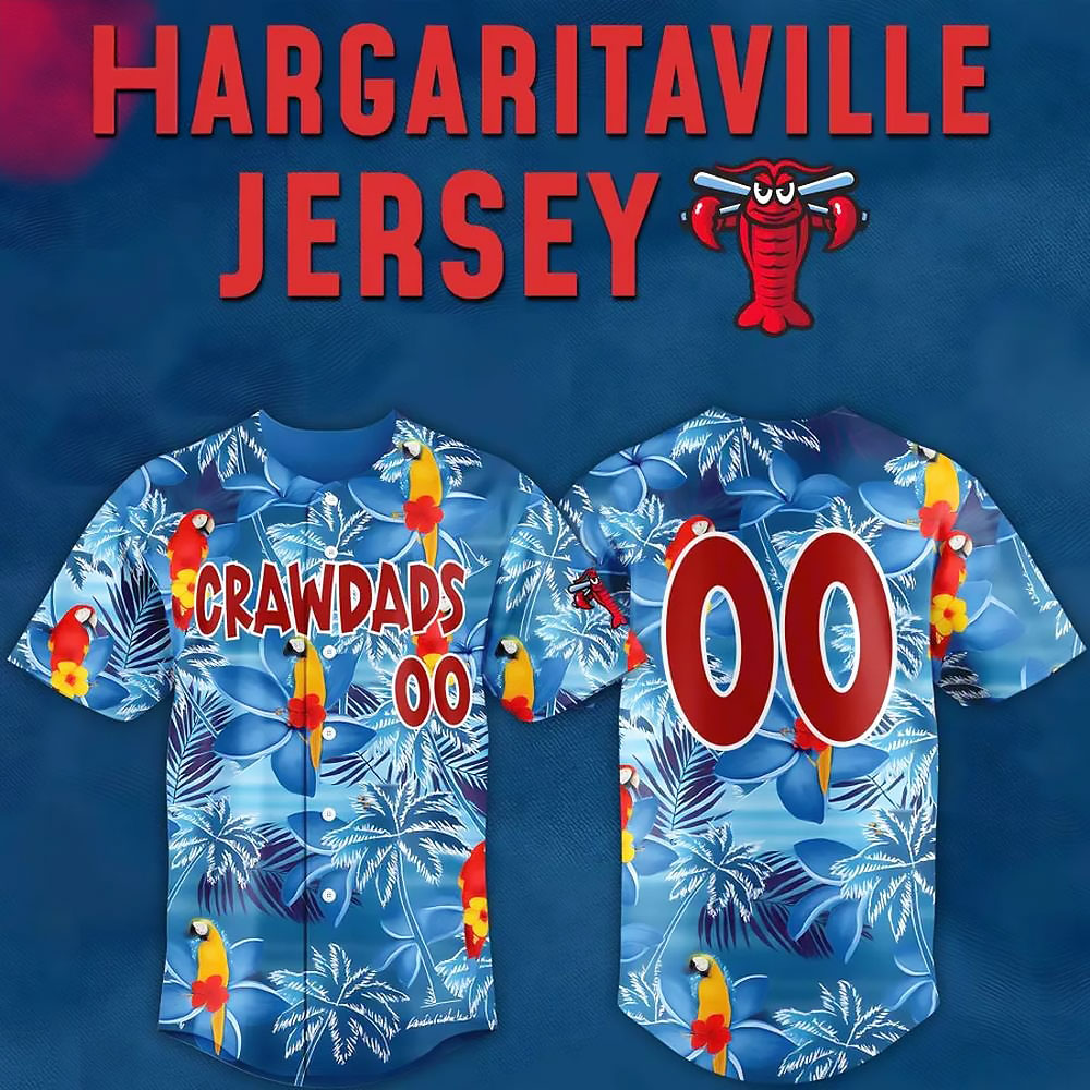 Custom Hickory Crawdads Margaritaville Night Limited Edition Baseball Jersey Fans Gifts