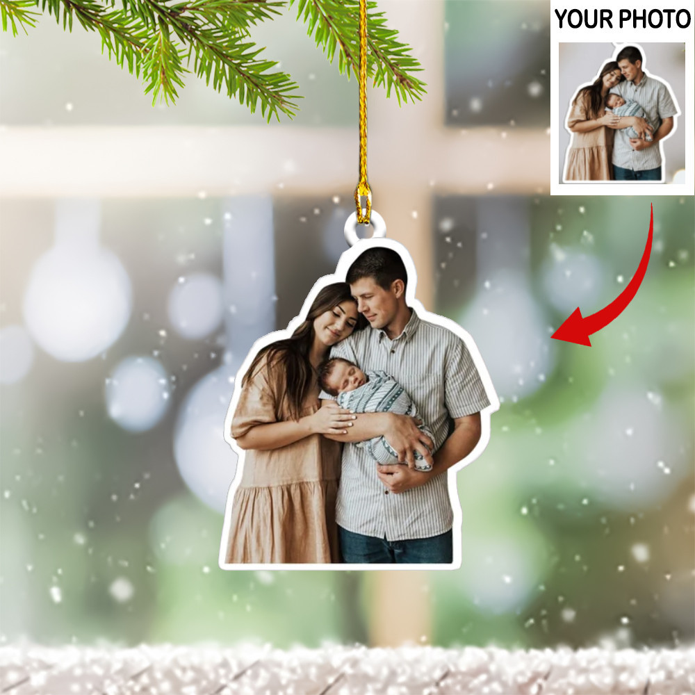 Custom Image Family Christmas Ornament Family Christmas Tree Ornaments 2024