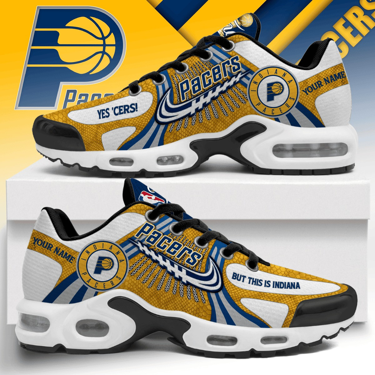 Custom India Pacers Yes 'Cers Sneakers Great Gifts For Basketball Fans