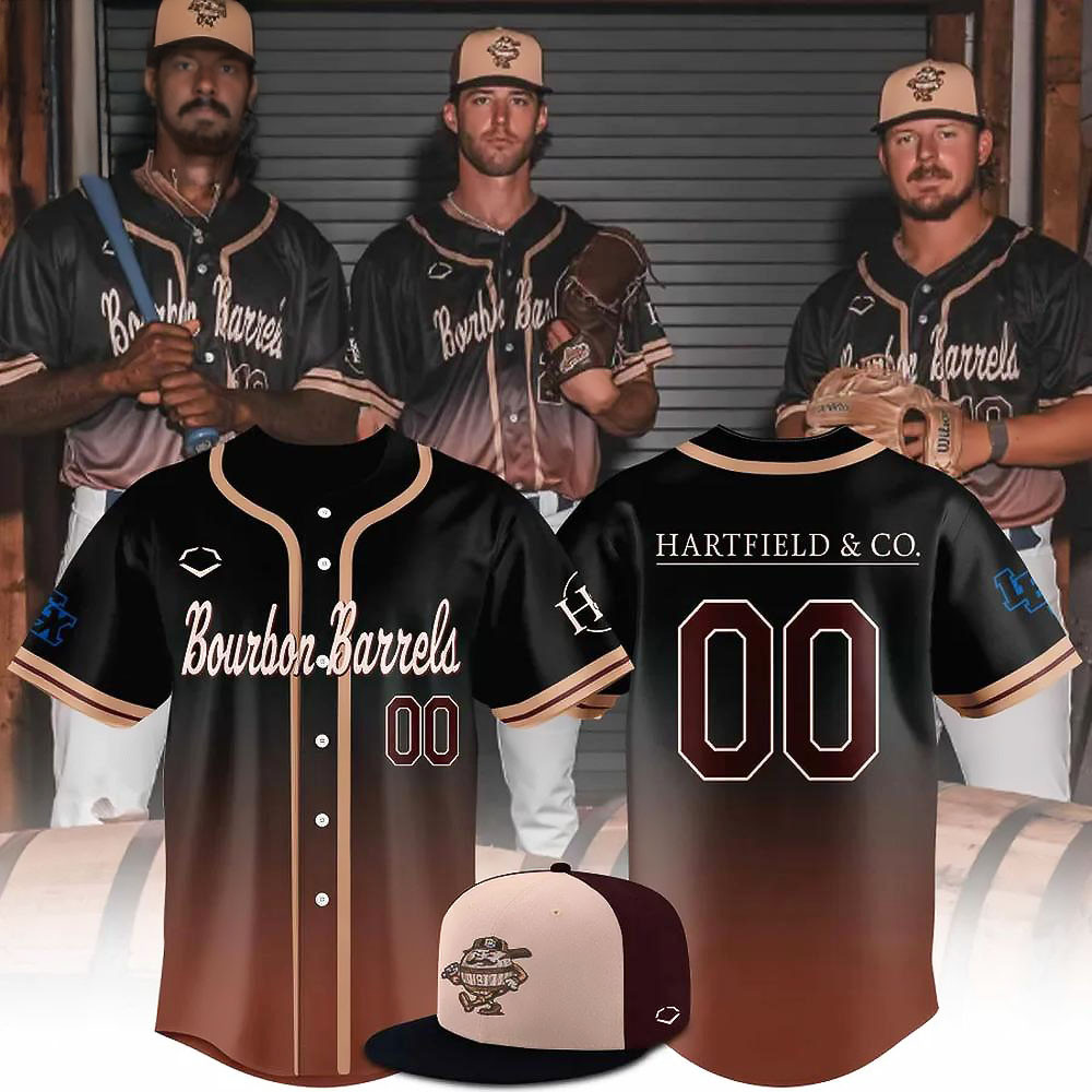 Custom Lexington Legends x Kentucky Bourbon Barrels Alter Ego Limited Edition Baseball Jersey