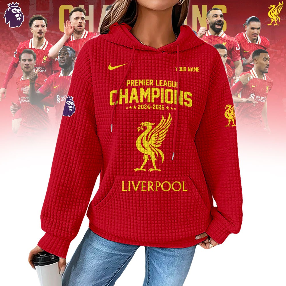 Custom Liverpool Champions Premier League Hoodie 2025 25 Liverpool Football FC Club Merch