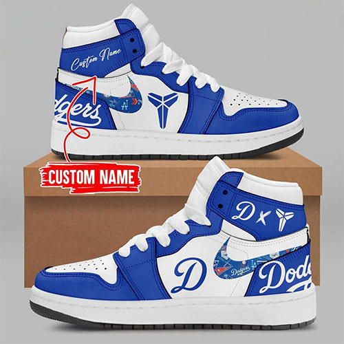 Custom Los Angeles Dodgers x Kobe Mamba Job Finished Air Jordan 1 Gifts For Baseball Lovers
