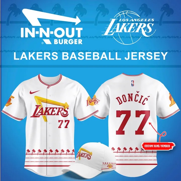 Custom Los Angeles Lakers City Edition Baseball Jersey 2025 Gifts For Him