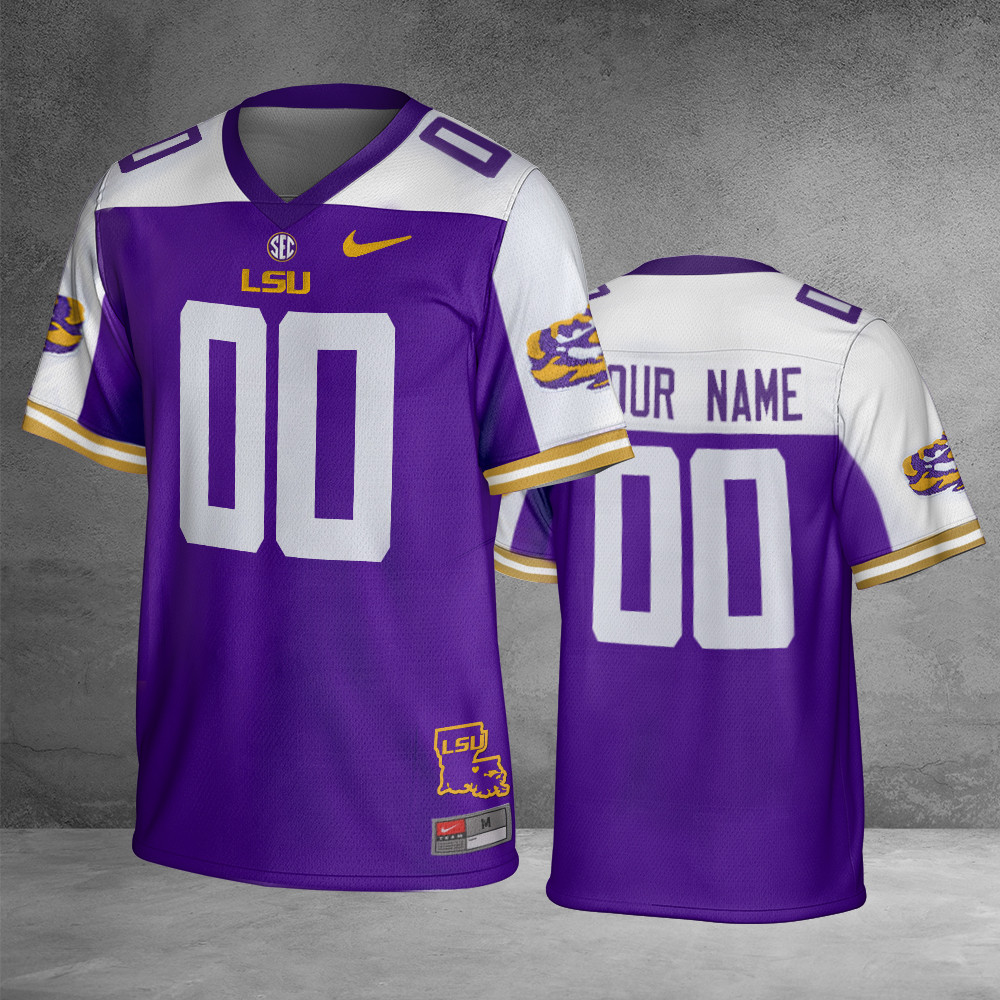 Custom LSU Tigers Louisiana Jersey Presents For Football Fans