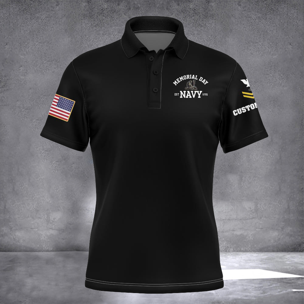 Custom Memorial Day US Navy Radioman Polo Shirt We Don't Know Them All But We Owe Them All Shirt