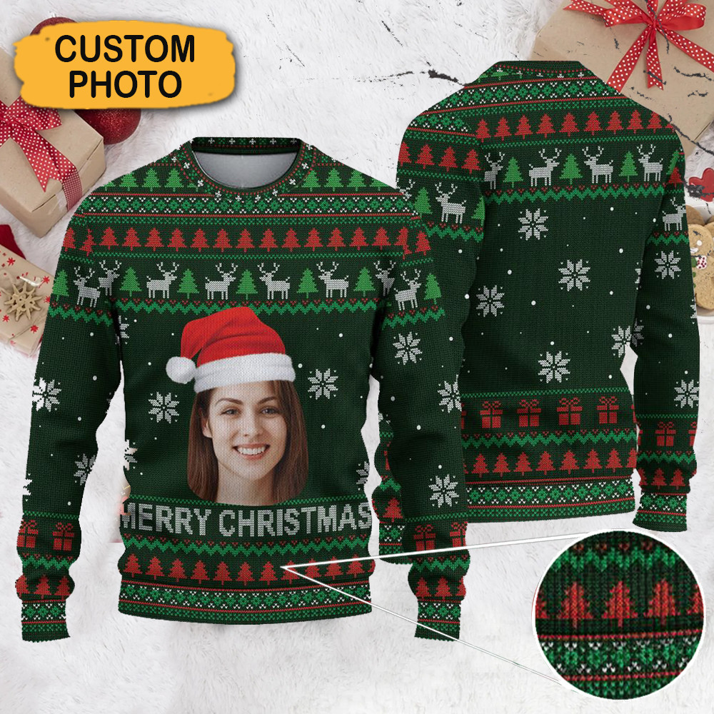 Custom Merry Christmas Sweater Personalized Xmas Gift For Him or Her