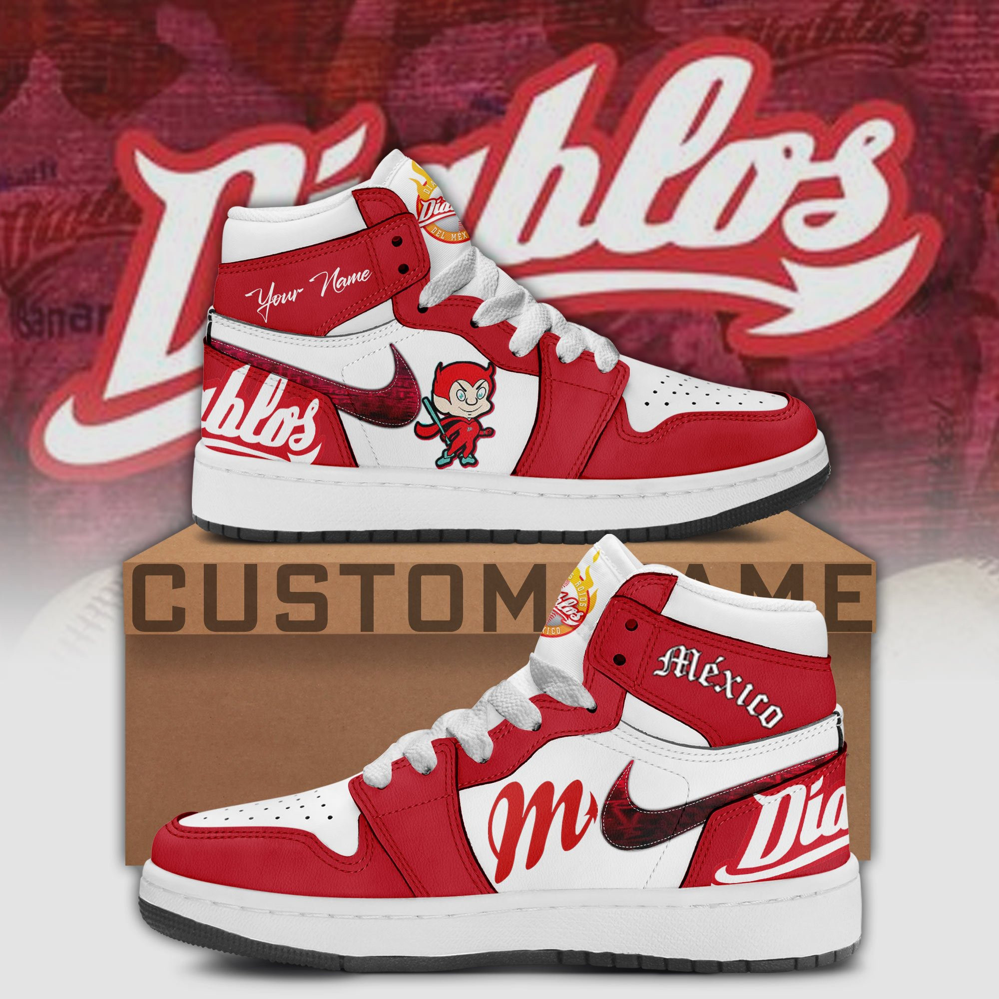 Custom MLB All-Star Game Mexico South Zone Sport Shoes Best Gifts For Baseball Lovers