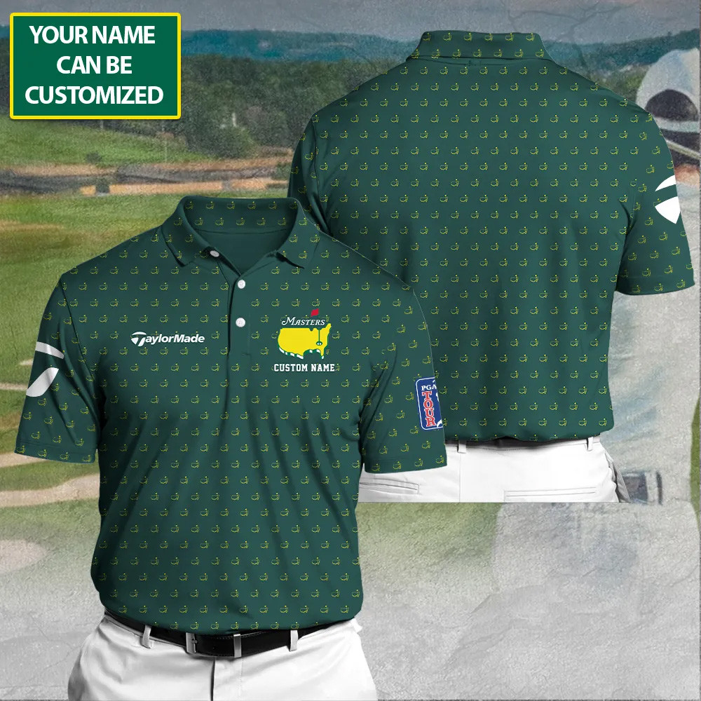Custom Name 2026 Masters Tournament TaylorMade Polo Shirt Tournament 2026 Merch Golf Dad Gift