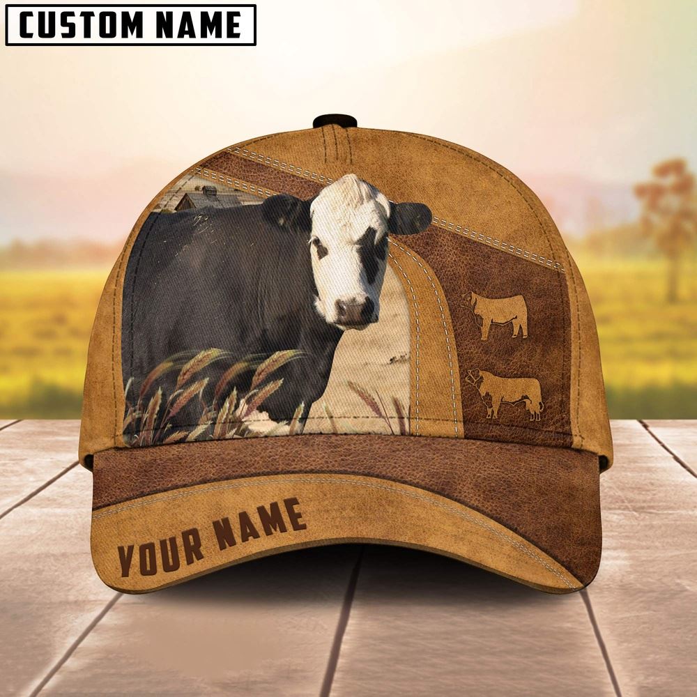 Custom Name Black Hereford Cap Farm Cap Farmer Baseball Cap Gift For Farmer