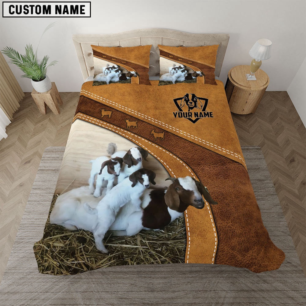 Custom Name Boer Goat For Customer Bedding Set Thoughtful Wedding Gifts