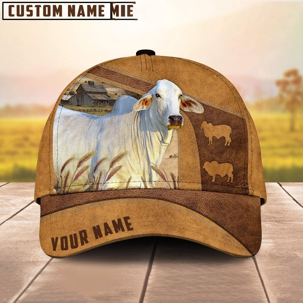 Custom Name Brahman Cattle Cap Farm Cap Farmer Baseball Cap Gift For Farmer