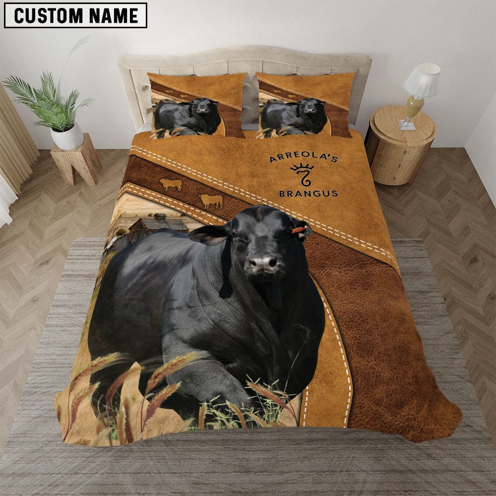 Custom Name Brangus For Customer Bedding Set Thoughtful Wedding Gifts