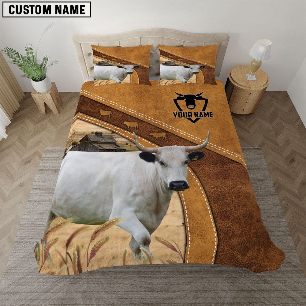 Custom Name British White Park Bedding Set Farm Bedding Set Thoughtful Wedding Gifts