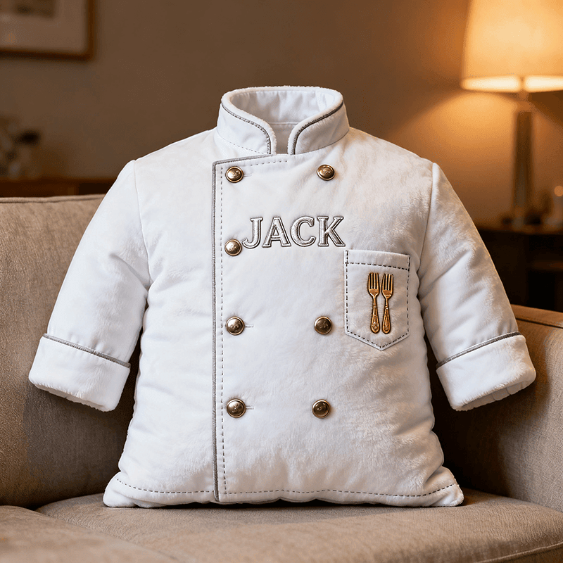 Custom Name Chef Clothing Pillow 3D Graphic Pillow Christmas Gifts For Chef Husband