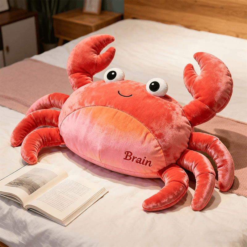 Custom Name Crab Theme Pillow 3D Print Pillow Design Gifts For The Family Christmas