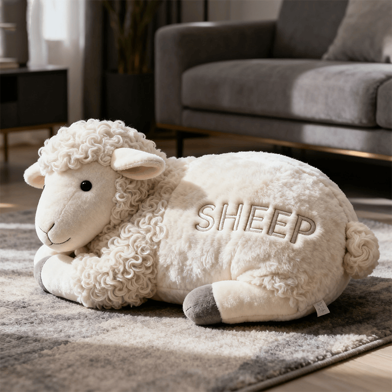 Custom Name Cute Sheep Pillow Personalize Sheep 3D Print Pillow Gifts With Sheep Themes
