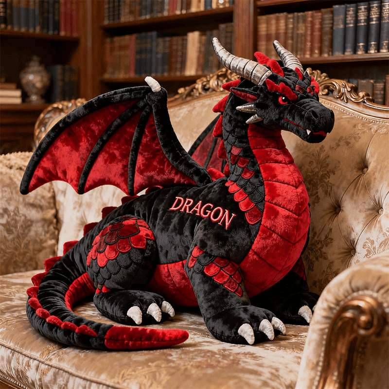 Custom Name Dragon Pillow 3D Dragon Shape Graphic Pillow Xmas Gifts For Men