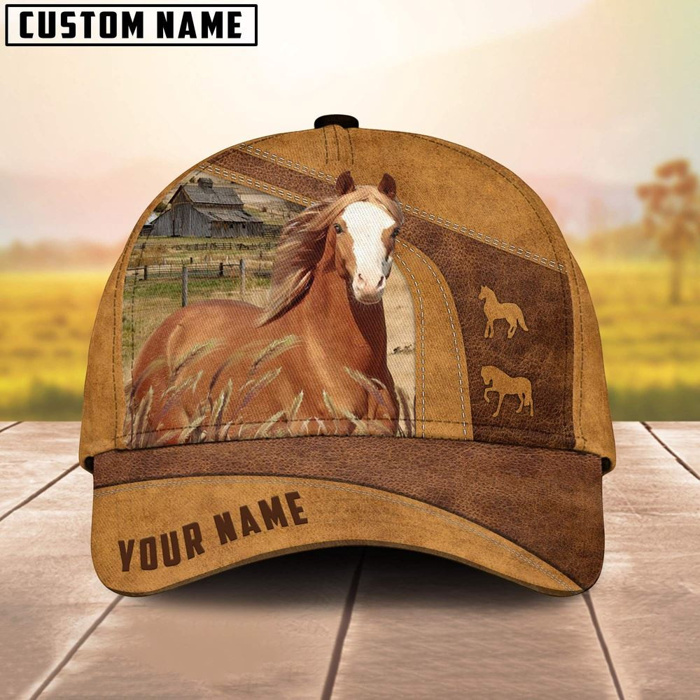 Custom Name Farm Welsh Cob Horses Cap Farm Cap Farmer Baseball Cap Gift For Farmer
