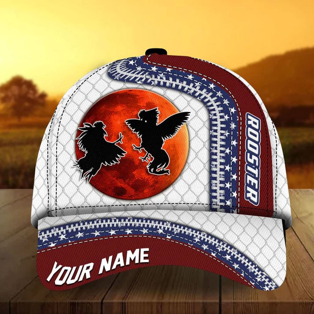 Custom Name Game-Cock 3D Printed Cap Farm Cap Farmer Baseball Cap Gift For Farmer