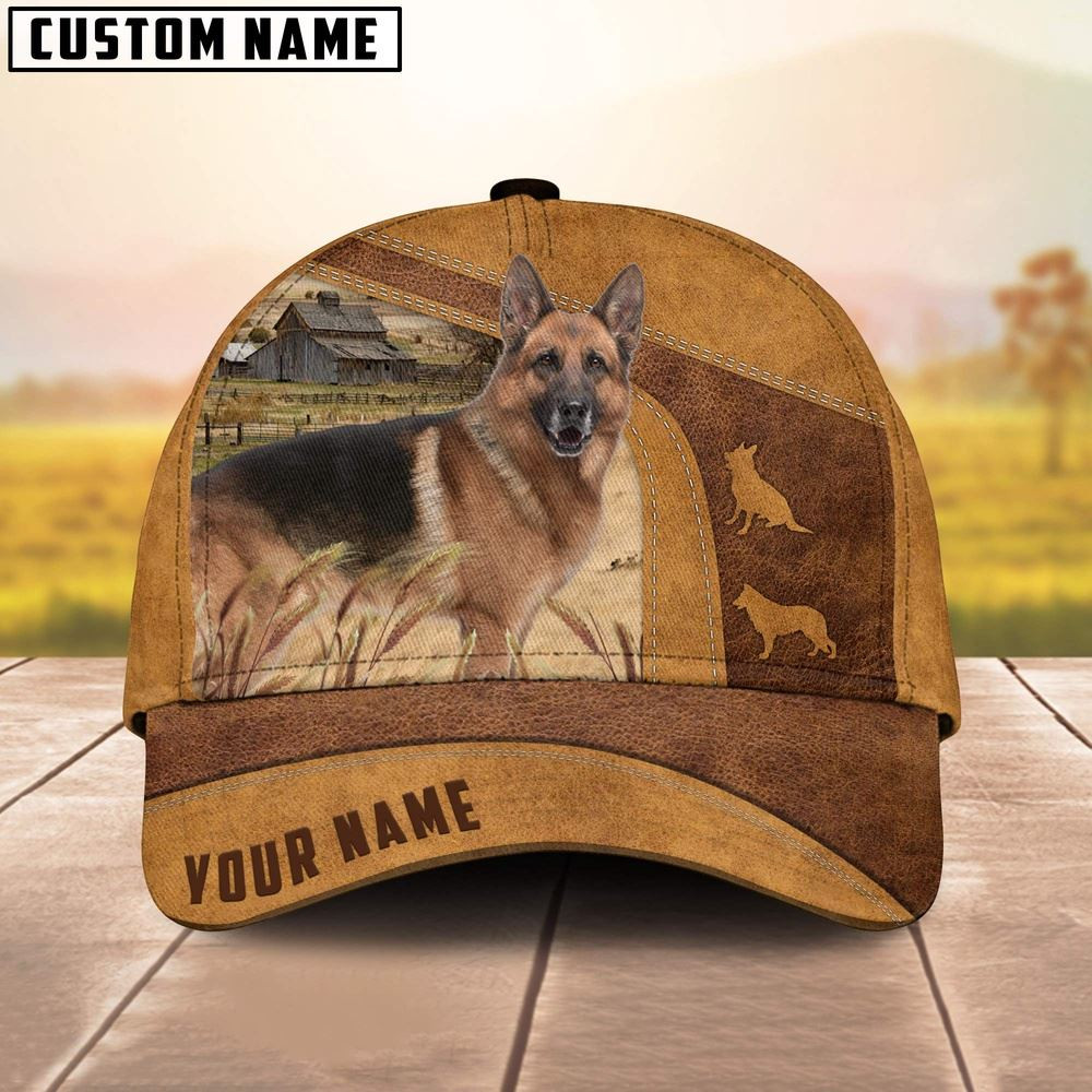 Custom Name German Shepherd Cap Farm Cap Farmer Baseball Cap Gift For Farmer