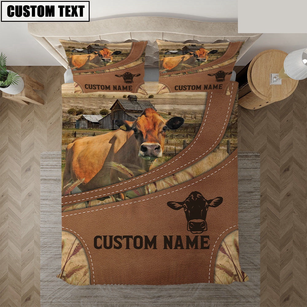 Custom Name Jersey On Farm Bedding Set Farm Bedding Set Anniversary Gifts