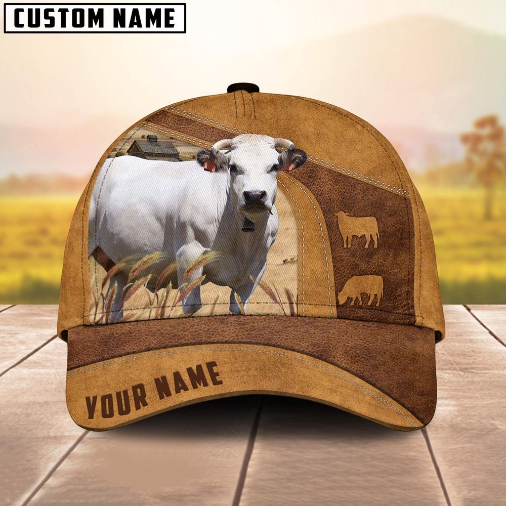 Custom Name Piedmontese Cap Farm Cap Farmer Baseball Cap Gift For Farmer