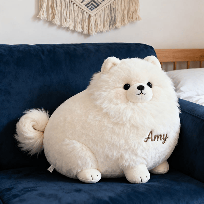 Custom Name Pomeranian Themed Companion Pillow Top Christmas Gifts For Girlfriend