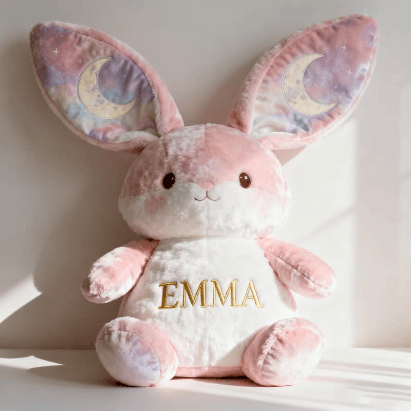 Custom Name Rabbit Plush Pillow 3D Print Pillow Happy Easter Holiday gifts