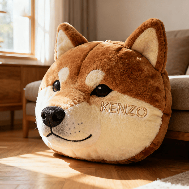 Custom Name Shiba Dog 3D Shape Graphic Print Pillow Xmas Gifts For Shiba Dog Owners