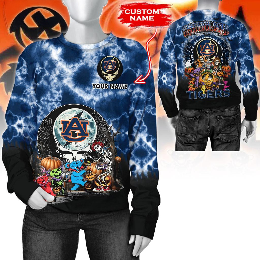 Custom NCAA Auburn Tigers Special Football Halloween Sweatshirt Football Fans Gifts