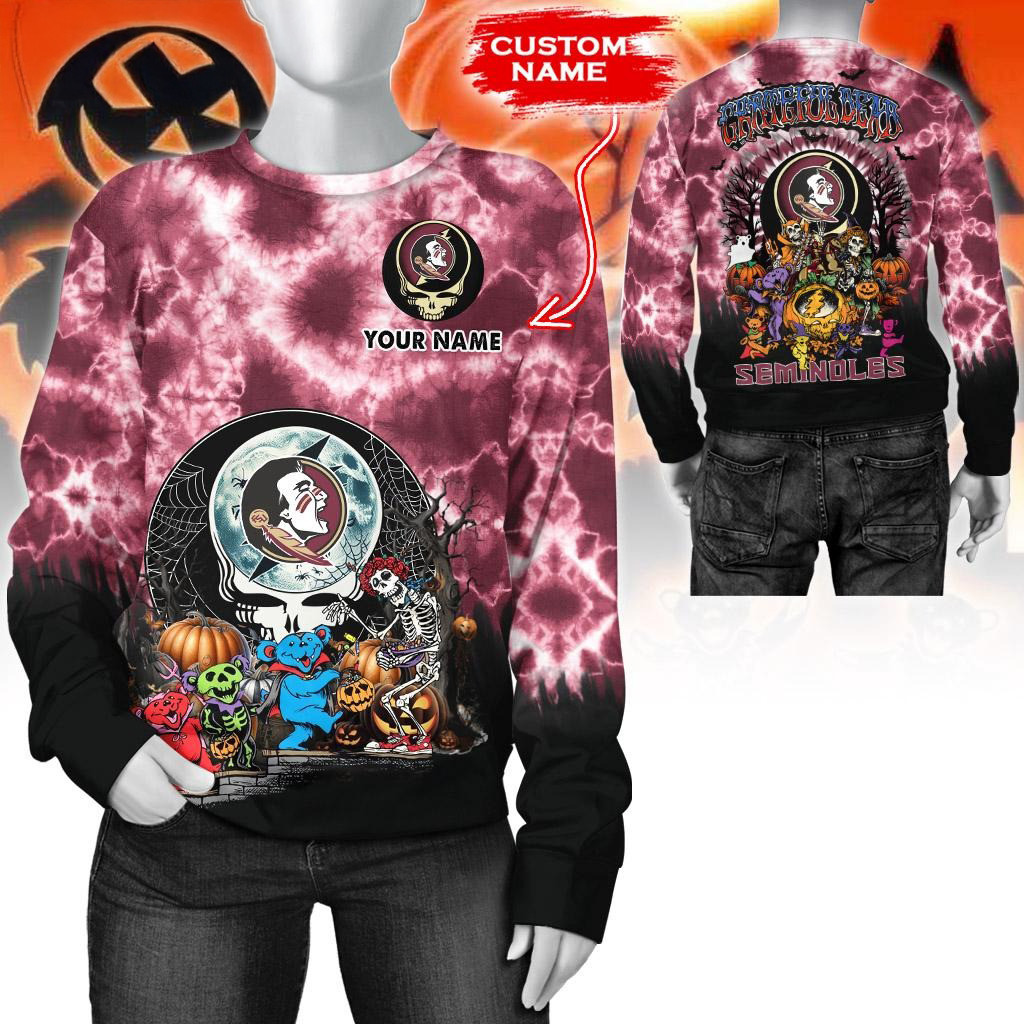 Custom NCAA Florida State Seminoles Special Football Halloween Sweatshirt Gifts For Fans