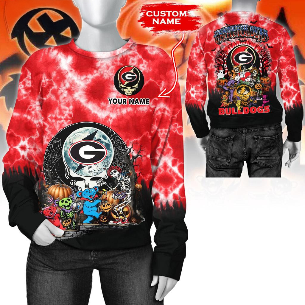 Custom NCAA Georgia Bulldogs Special Football Halloween Sweatshirt Football Lovers Gifts