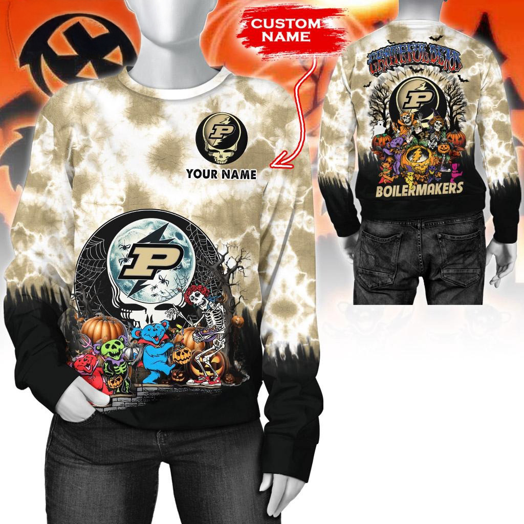 Custom NCAA Purdue Boilermakers Special Football Halloween Sweatshirt Best Football Gifts