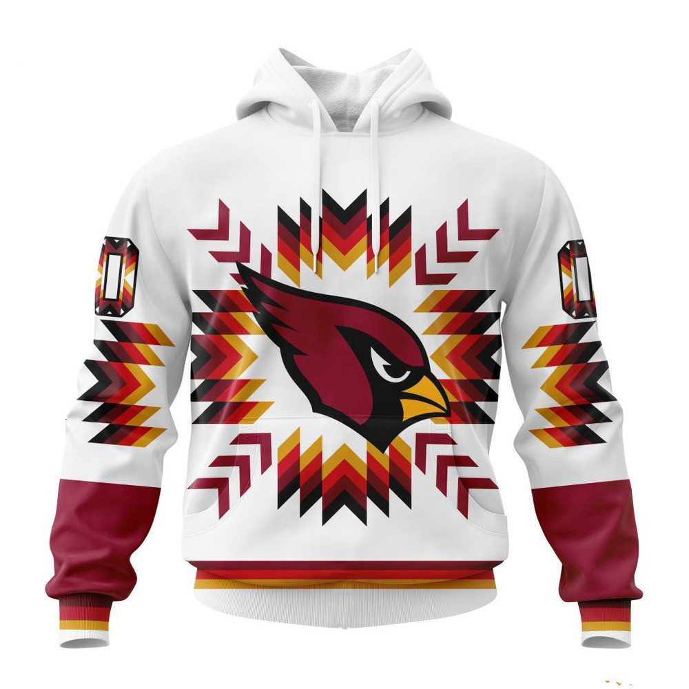 Custom NFL Arizona Cardinals Native Pattern Hoodie Unique Gifts For Football Lovers
