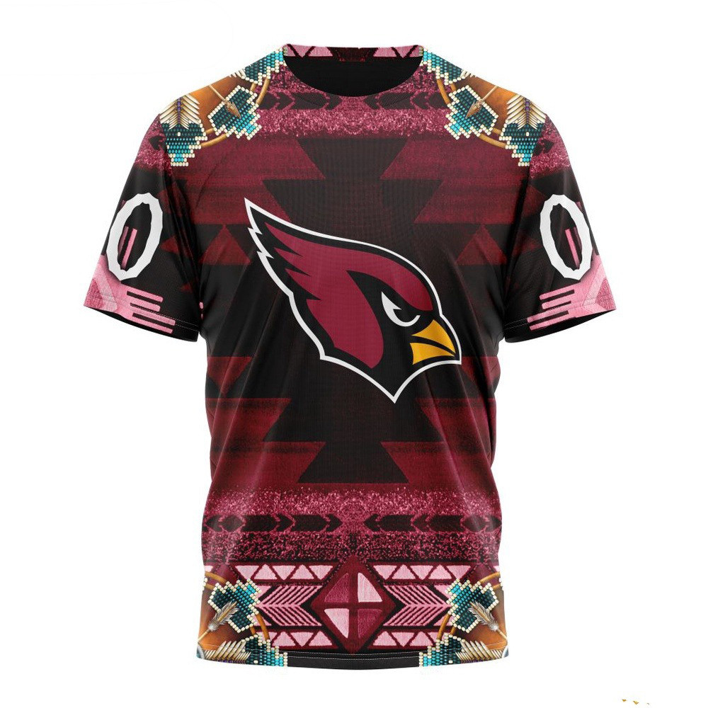 Custom NFL Arizona Cardinals Shirt Special Native Costume Design T-Shirt Football Fan Gift