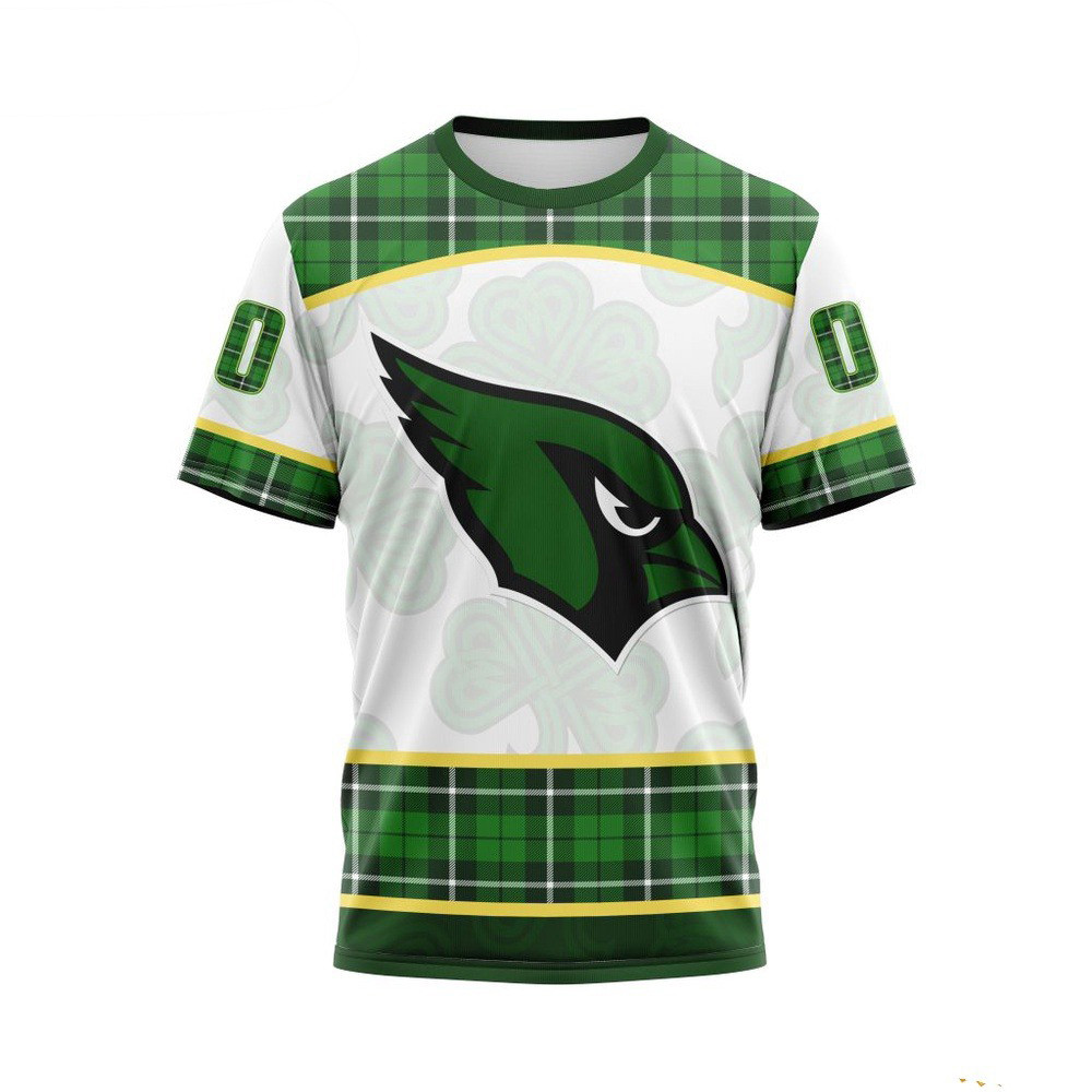 Custom NFL Arizona Cardinals Shirt St Patrick's Day Design T-Shirt Best Football Gifts