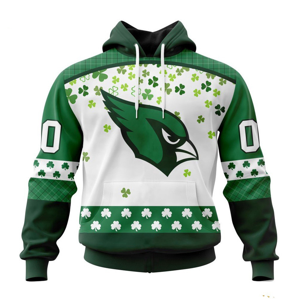 Custom NFL Arizona Cardinals St Patrick's Day Hoodie Gift Ideas For Football Lovers
