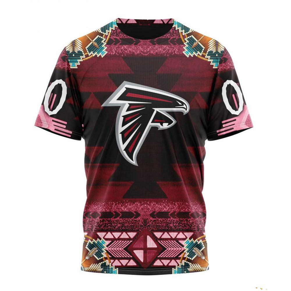 Custom NFL Atlanta Falcons Shirt Special Native Costume Design T-Shirt Gifts For Football Fan